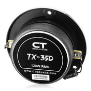 TX-35D // 3.5" 480 Watt Titanium Super Tweeters, Pair CT Sounds