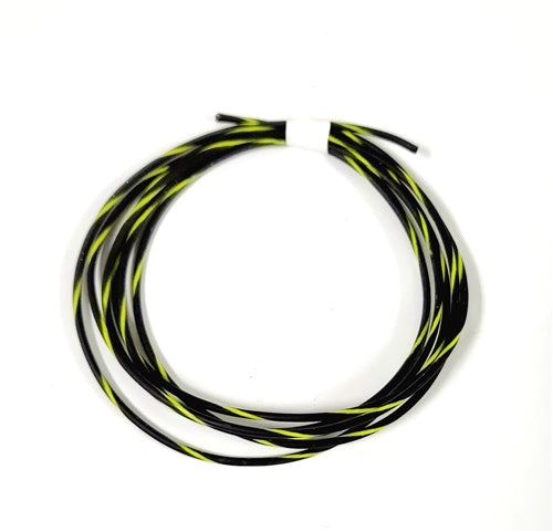 TXL 18 AWG AUTOMOTIVE WIRE BLACK W/ YELLOW STRIPE