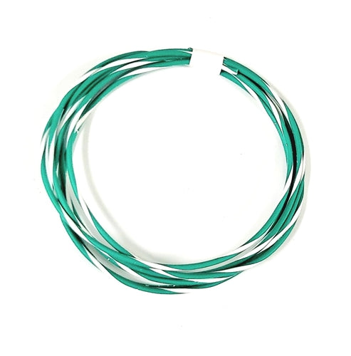 TXL 18 AWG AUTOMOTIVE WIRE  GREEN  W/ WHITE STRIPE