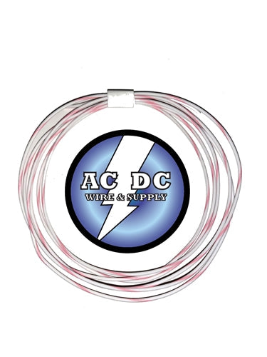 TXL 22 AWG AUTOMOTIVE WIRE WHITE W/ PINK STRIPE
