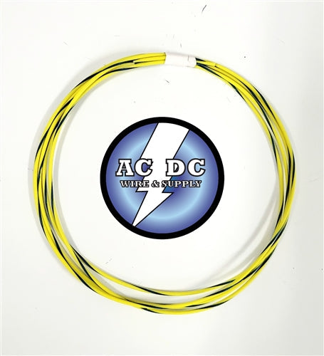 TXL 22 AWG AUTOMOTIVE WIRE YELLOW W/ BLUE STRIPE