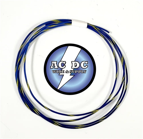 TXL 22 AWG AUTOMOTIVE WIRE BLUE W/ YELLOW STRIPE