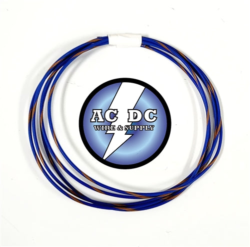 TXL 22 AWG AUTOMOTIVE WIRE BLUE W/ ORANGE STRIPE