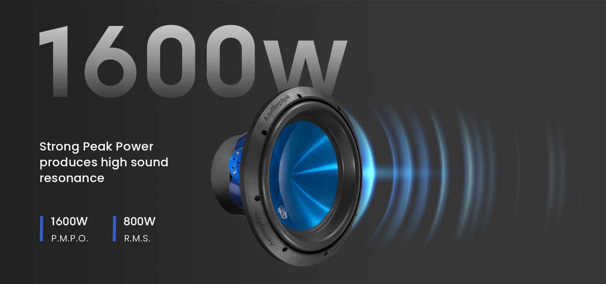 12" Eye Candy Aluminum Cone Subwoofer (TXX-APD-12BL) Audiopipe