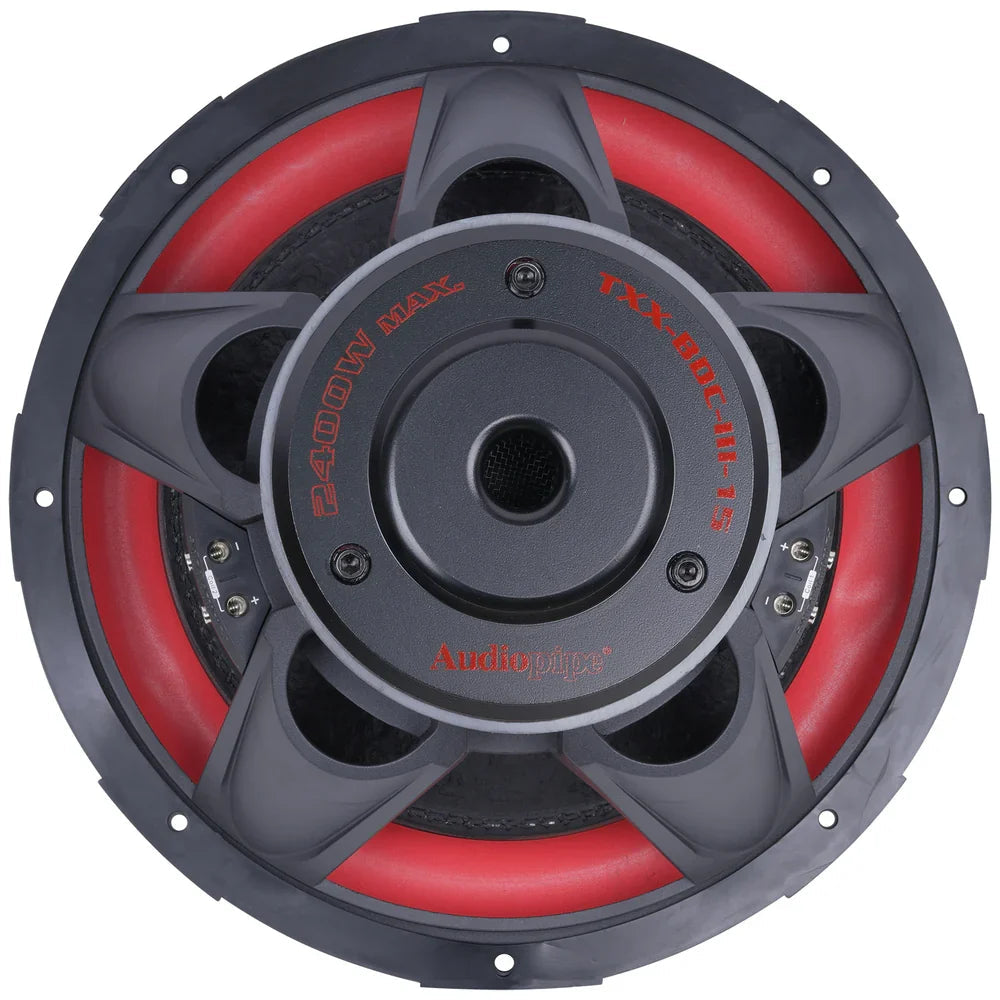 Audiopipe TXX-BDC-III-10 | 10" 700W RMS Triple Stack Composite Cone Subwoofer DVC Audiopipe