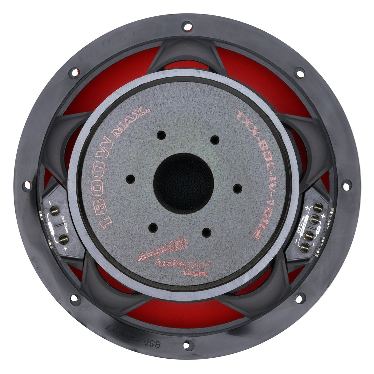 10" Quad Stack Composite Cone Subwoofer (TXX-BDC-IV-10D2) Audiopipe