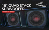 TXX-BDC-IV-15 15" Quad Stack Composite Cone Subwoofer Audiopipe