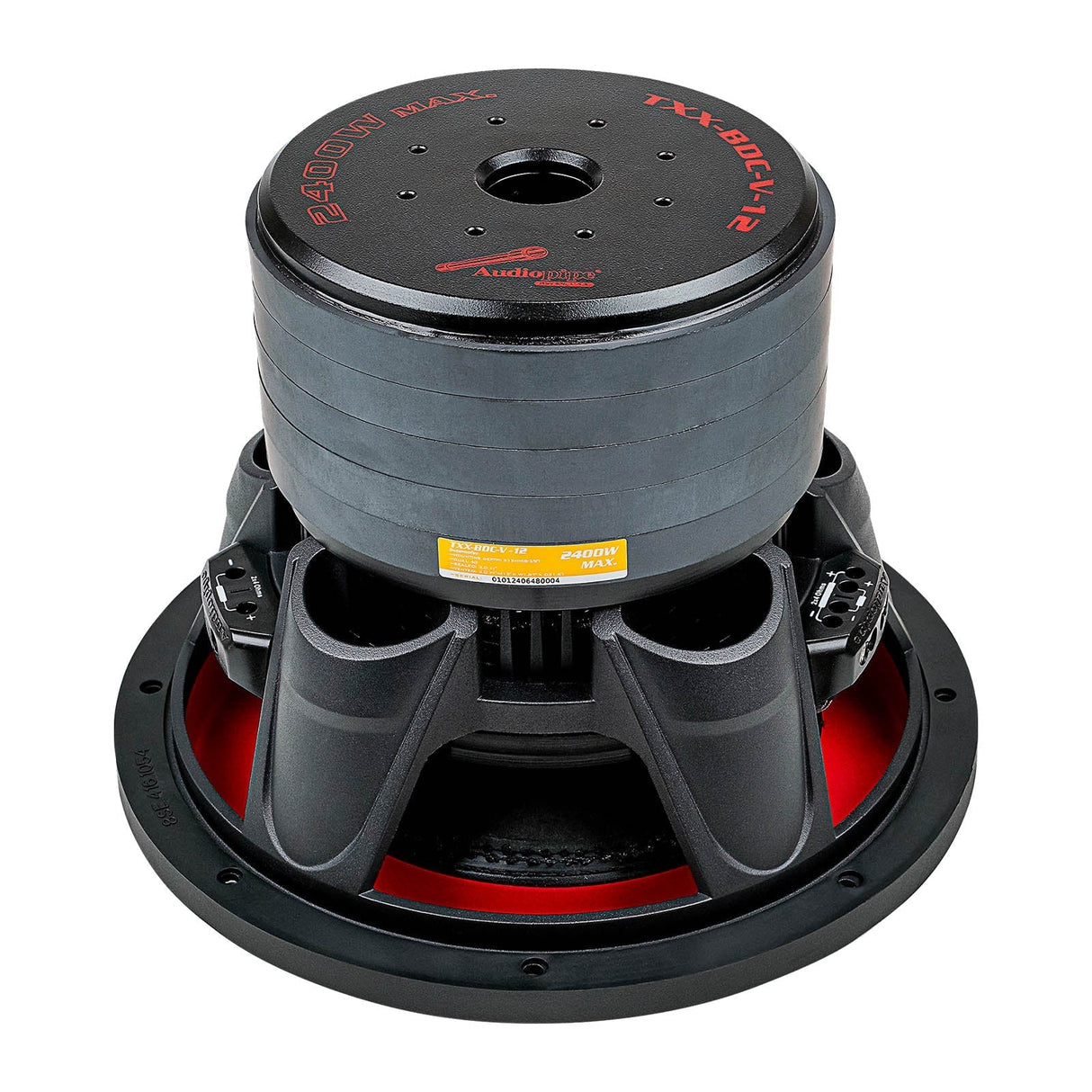 Audiopipe TXX-BDC-V-12 | 12" 1200W RMS Subwoofer DVC 4-Ohm Audiopipe