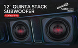 12" Quinta Stack Composite Cone Subwoofer (TXX-BDC-V-12) Audiopipe