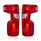 Tail Light Assembly Driver + Passenger (Left + Right) Set for 2019-2022 Chevrolet Chevy Silverado 1500