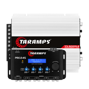 Taramps TS 800x4 + PRO 2.4S Car Amplifier & Processor COMBO Taramps USA