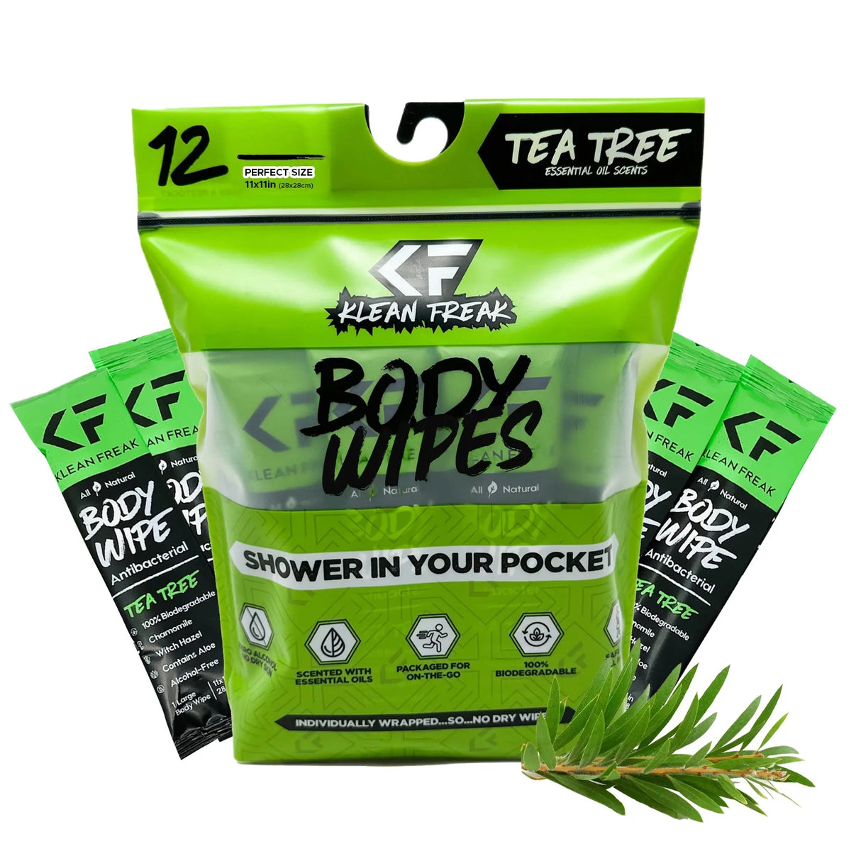 Body Wipes - 12 Pack Klean Freak