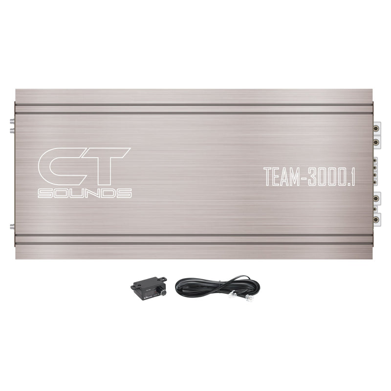 TEAM-3000.1D // 3700 Watts RMS Monoblock Car Amplifier CT Sounds