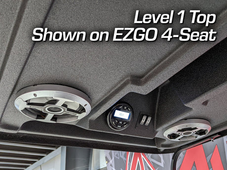 88in Universal-Fit Golf Cart Stereo Tops (4-Seat)
