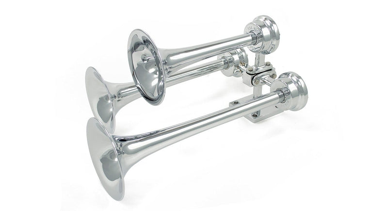 Strombos Chrome Triplex Nautical Horn