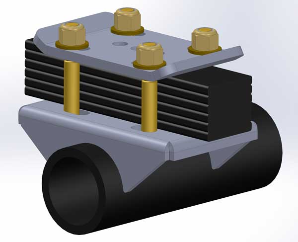 U Bolt Eliminator Kit 2 3/4 to 3 Inch Axle Tube