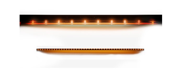 "Big Rig" Side Mounted High Power LED Light Bar Kit Amber Running Lights & Turn Signals - Multiple Sizes