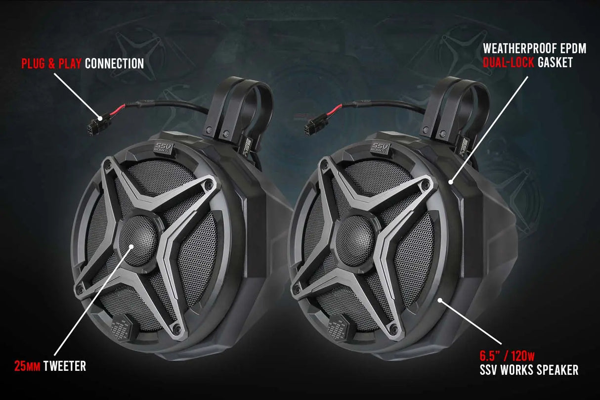 Universal 6.5in Cage-Mounted Speaker-Pods SSV Works