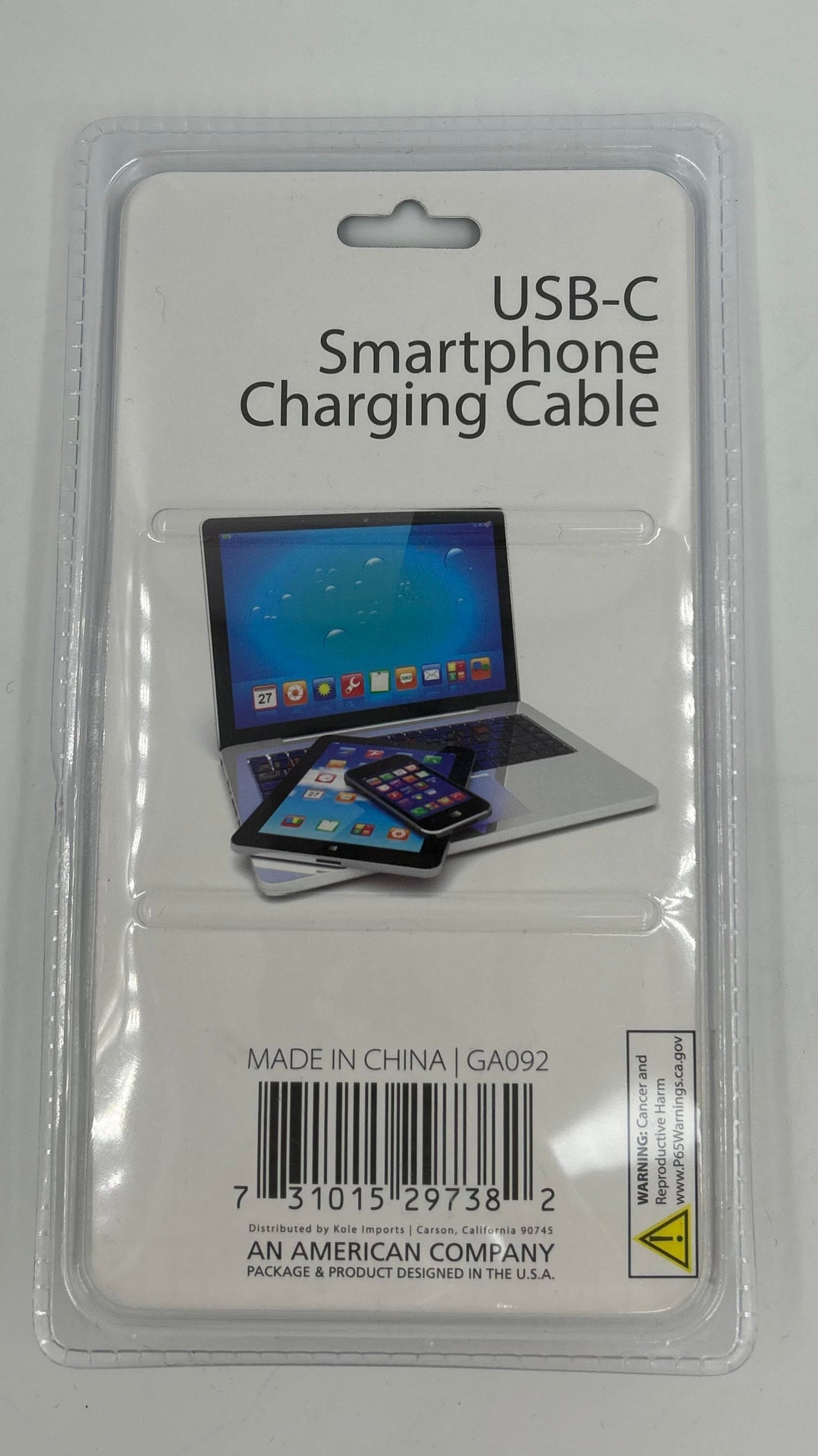 USB-C 40" SmartPhone Charging Cable 3.3 ft BLACK TekShack
