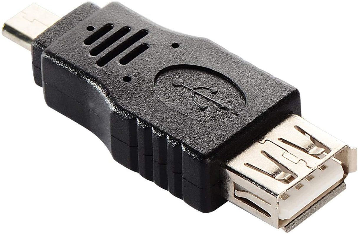 USB 2.0 A Female to Micro-B Male Adapter Connector TekShack