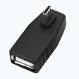 USB 2.0 female to Micro USB Male 180° left side TekShack