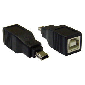 USB Type- B Female to USB Mini Male TekShack