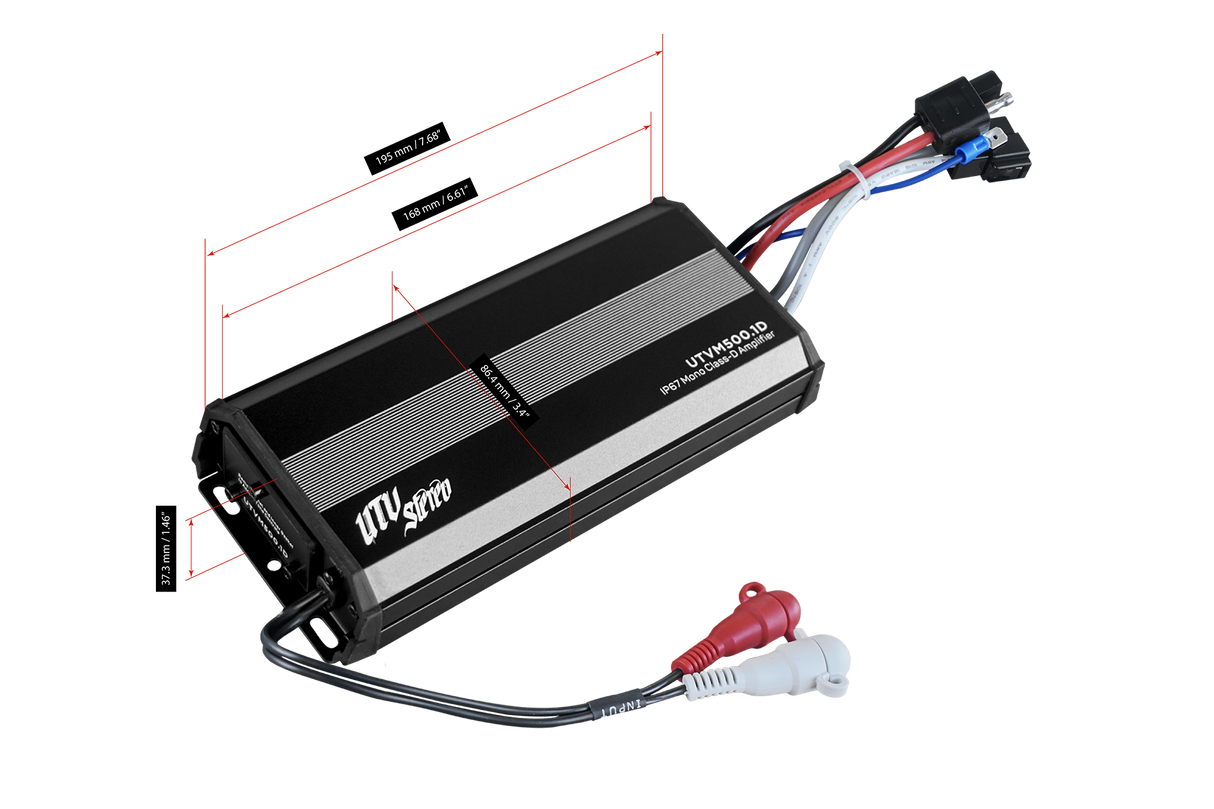 M-Series 500W Mono Amplifier | UTVM-500.1D Kawasaki UTV Stereo