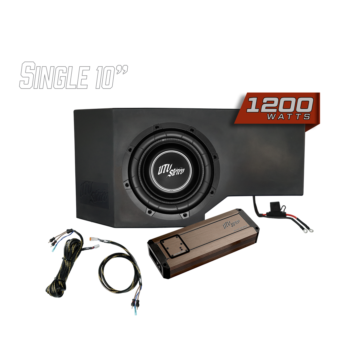 Can-Am® Defender HD10 1200W Single Side 10" Subwoofer Kit  | UTVS-DEF-SUB-1200 UTV Stereo