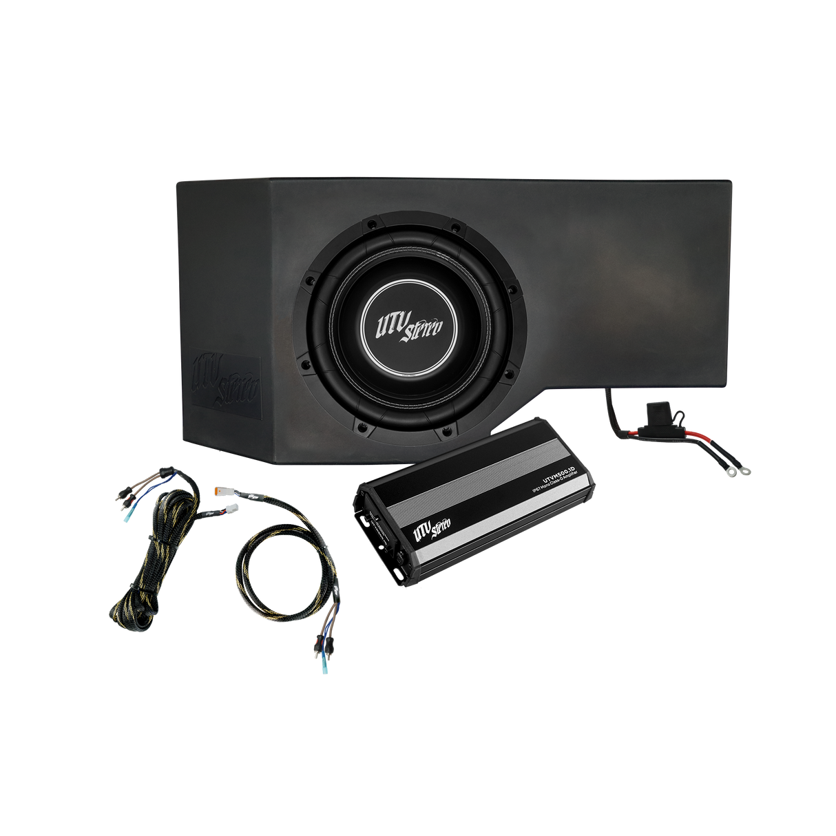 Can-Am® Defender HD10 500W Single Side 10" Subwoofer Kit | UTVS-DEF-SUB-500