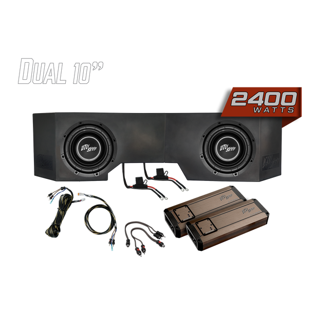 Can-Am® Defender HD10 2400W Dual 10"Subwoofer Kit | UTVS-DEF-SUB-2400-2 UTV Stereo
