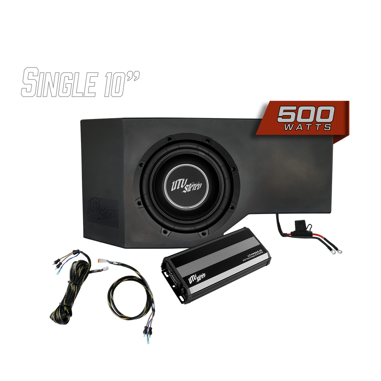 Can-Am® Defender HD10 500W Single Side 10" Subwoofer Kit | UTVS-DEF-SUB-500 UTV Stereo