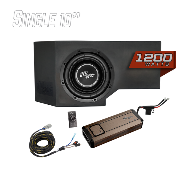 Can-Am® Defender HD11 1200W Single 10" Subwoofer Kit | UTVS-DEF2-1200-1-GO UTV Stereo