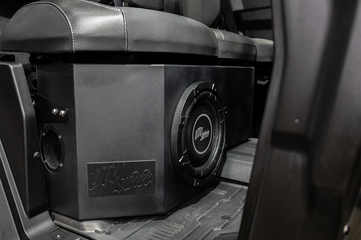 Can-Am® Defender HD11 Vented 10" Rear Passenger Subwoofer Enclosure Unloaded | UTVS-DEF2-VENC-PASS-10-REAR UTV Stereo