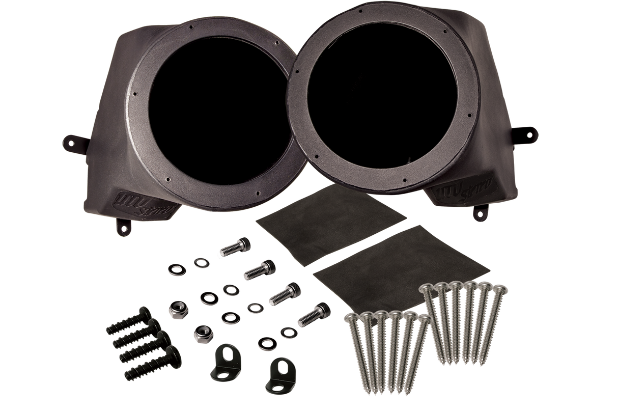'20-'24 RZR® Pro Series 6.5" Dash Panel Speaker Enclosures (Pair) | UTVS-PRO-DP65 UTV Stereo