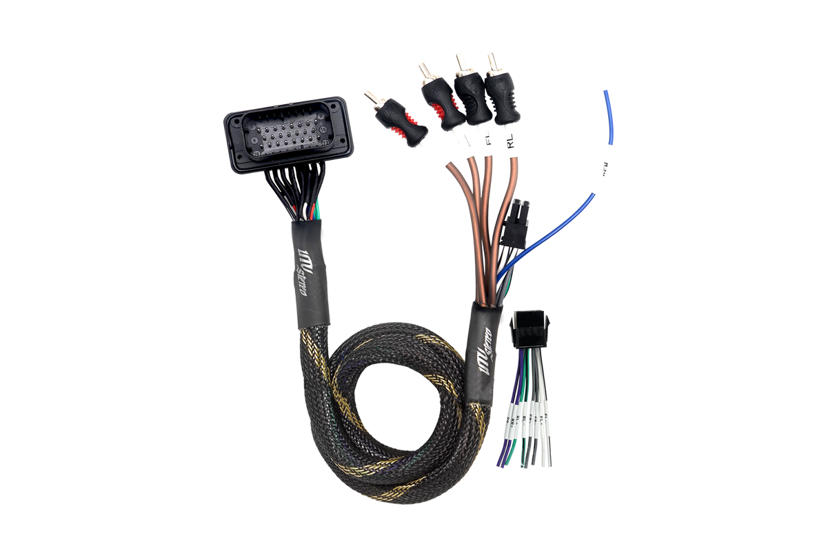 '20-'26 RZR® Pro Series Ride Command Front & Rear RCA Output + Speaker Wire & Remote | UTVS-PRO-RC-RCA-OUT UTV Stereo