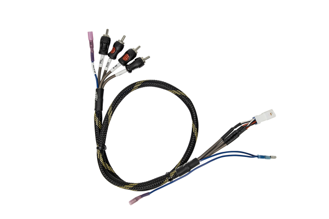 Can-Am® Maverick R BRP GO Front & Rear RCA Output Harness + Remote | UTVS-R-GO-RCA-OUT UTV Stereo