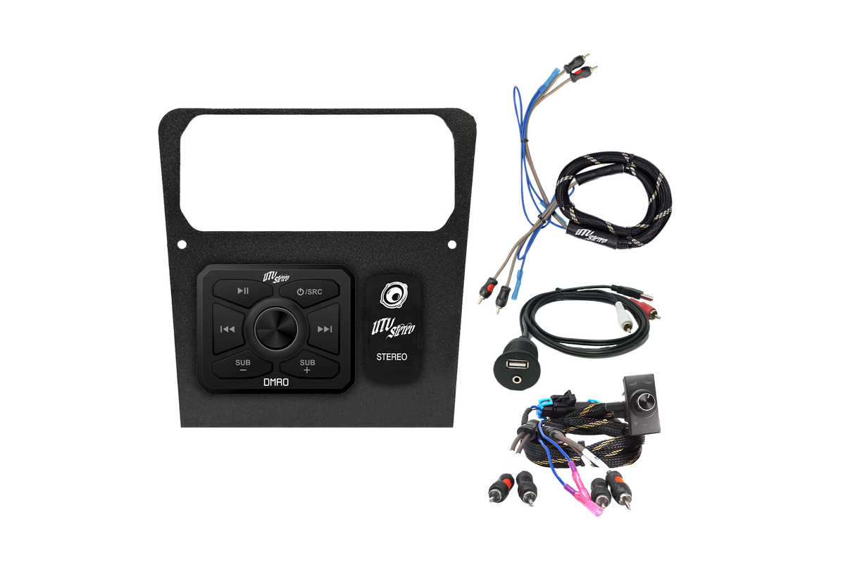 Maverick R Head Unit Mount Kit w/ Bass Knob | UTVS-R-HUMT-KIT-BASS-KNOB