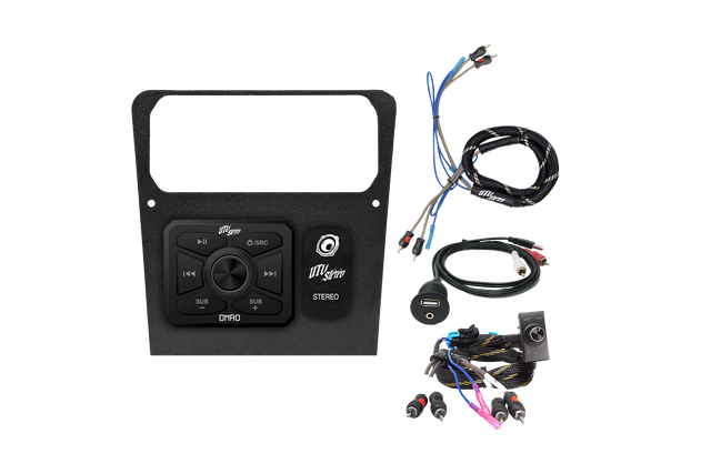 Maverick R Head Unit Mount Kit w/ Bass Knob | UTVS-R-HUMT-KIT-BASS-KNOB UTV Stereo