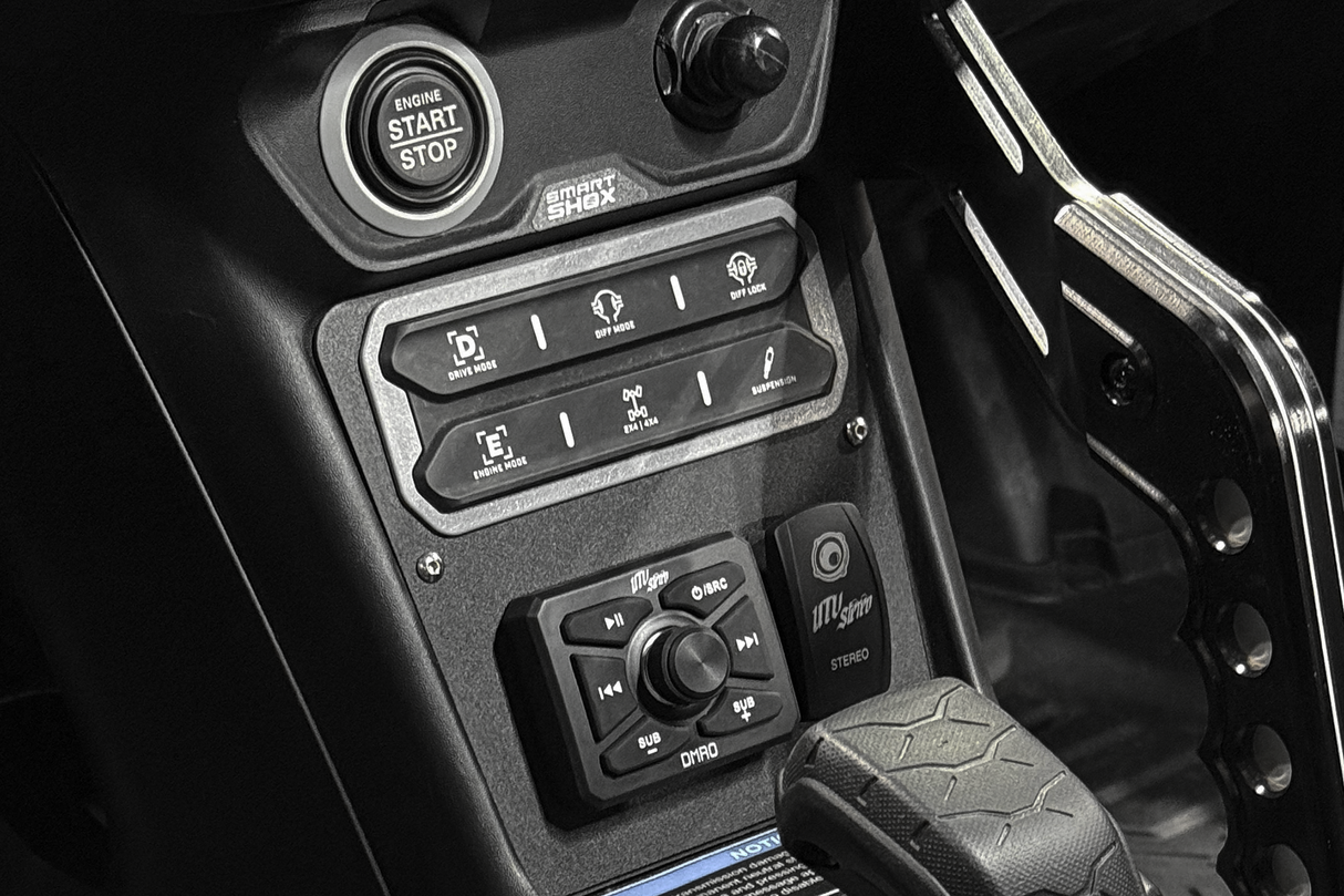 Maverick R Head Unit Mount | UTVS-R-HUMT-RKR UTV Stereo