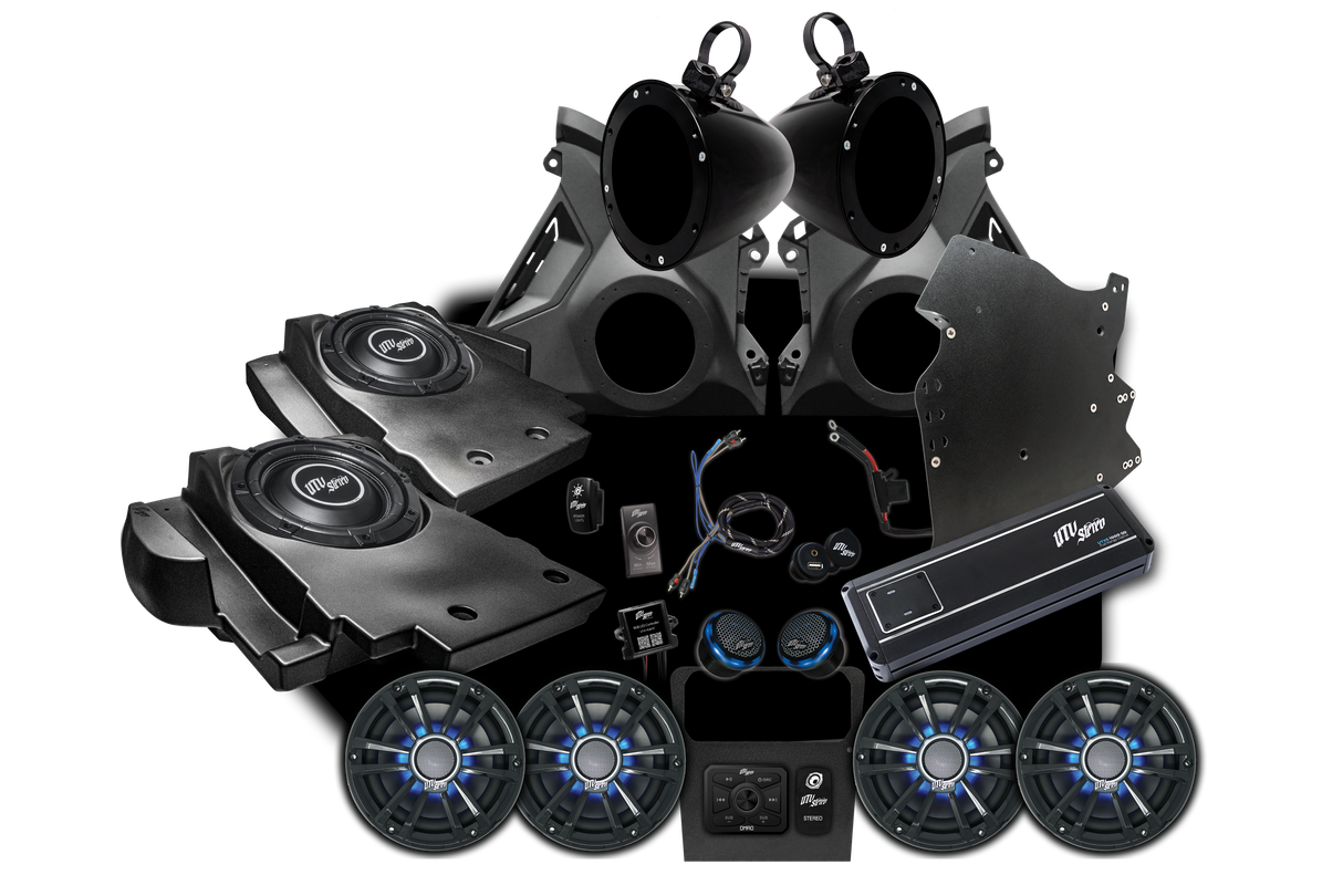 Can-Am® Maverick R Signature Series Stage 6 Stereo Kit | UTVS-R-S6-S