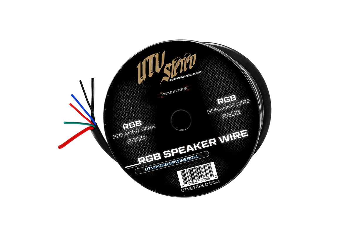 6 Conductor RGB Speaker Wire - 50' | UTVS-RGB-SPWIRE-50 UTV Stereo