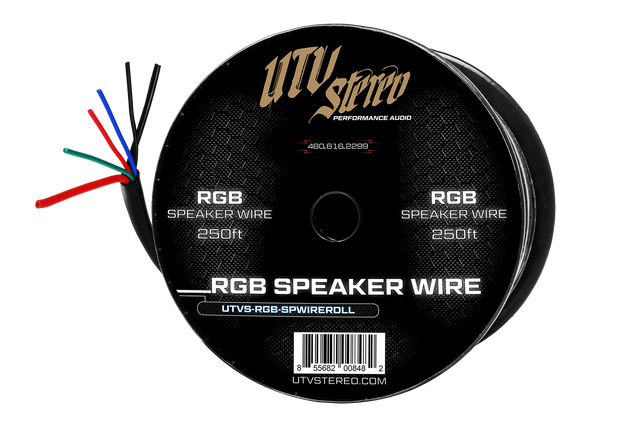 6 Conductor RGB Speaker Wire - 50' | UTVS-RGB-SPWIRE-50 UTV Stereo