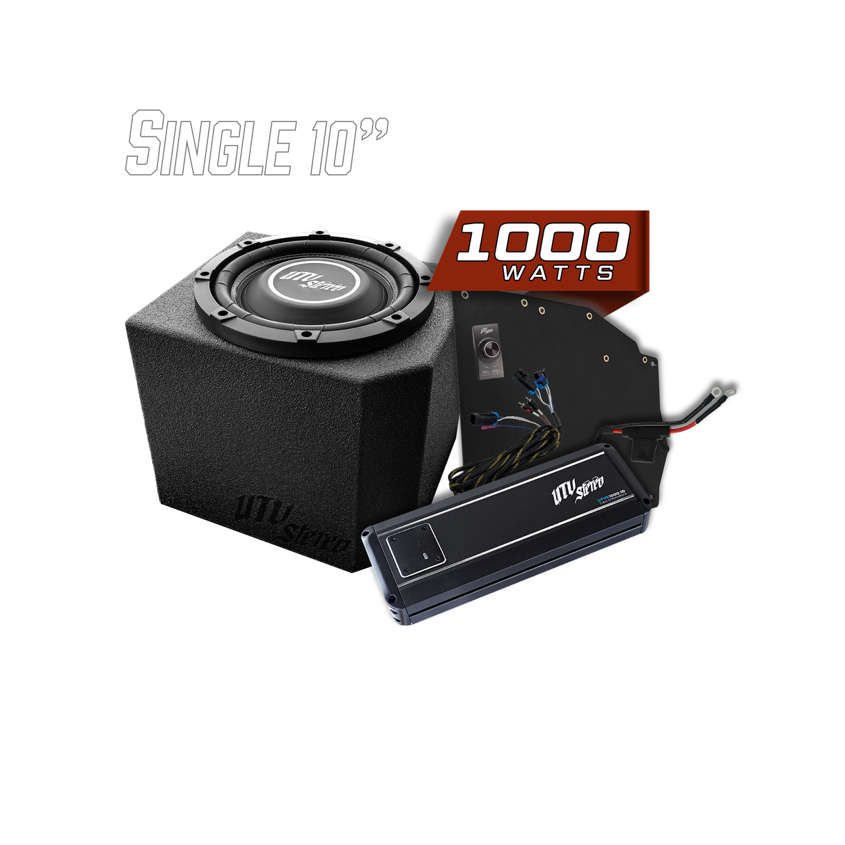Polaris® Ranger 1000W Single 10" Subwoofer Kit | UTVS-RNG-SUB-1000-1