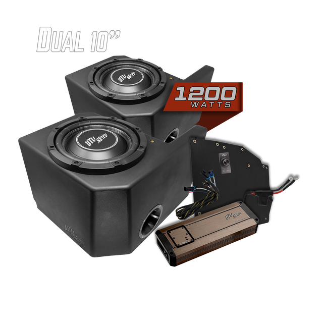 Polaris® Ranger 1200W Dual 10" Subwoofer Kit | UTVS-RNG-SUB-1200-2 UTV Stereo