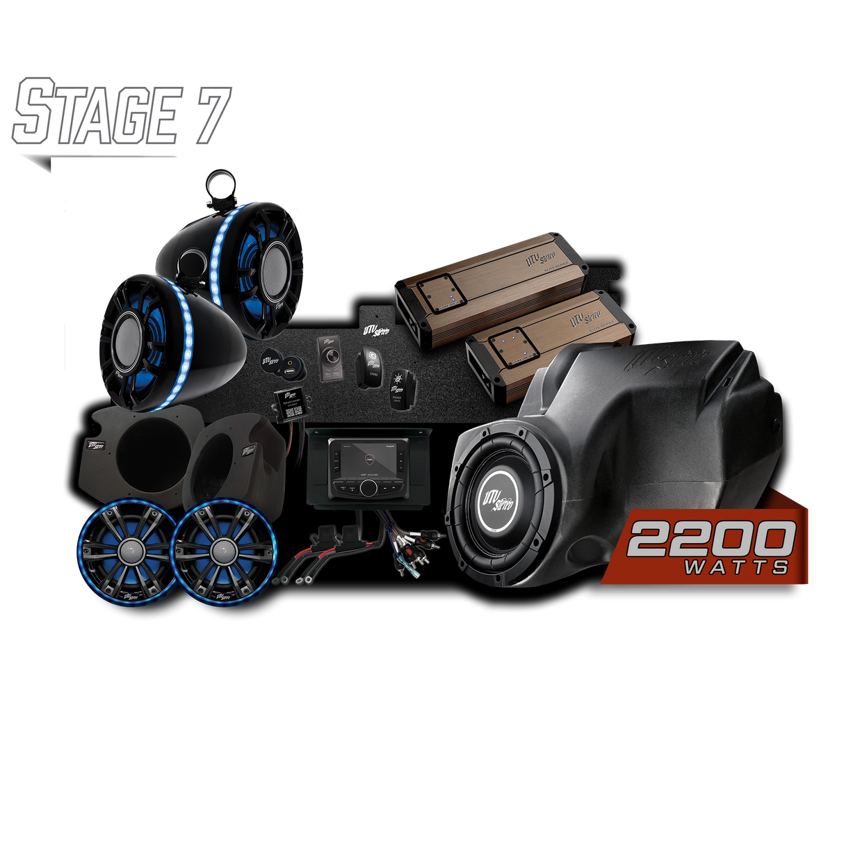 RZR® Elite Series Stage 7 Stereo Kit | UTVS-RZR-S7-E UTV Stereo
