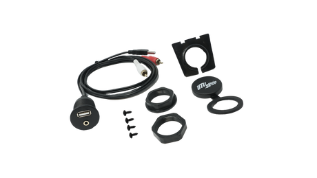 USB & Auxiliary Flush Mount Adapter for Source Units | UTVS-USB/AUX-FLMT UTV Stereo