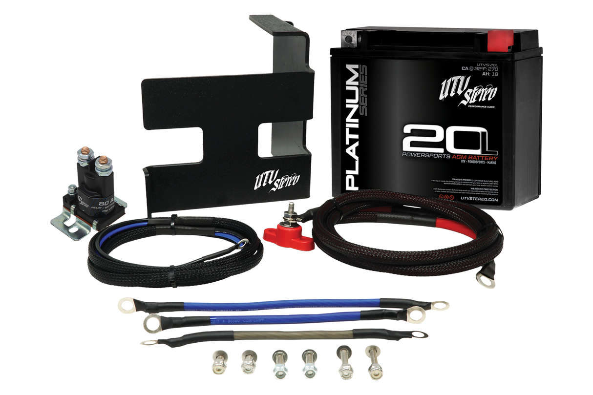 Can-Am® X3 2nd Battery Kit | UTVS-X3-2BATT-KIT UTV Stereo