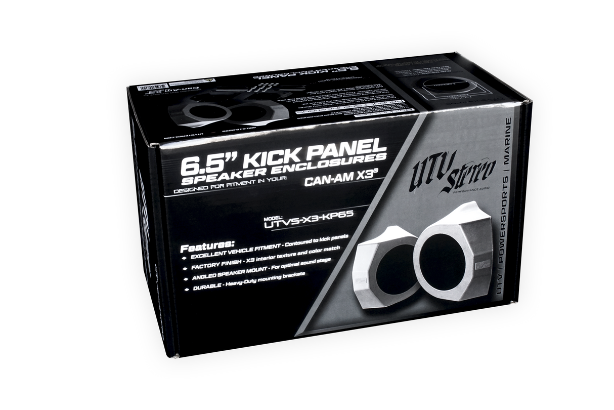 Can-Am® X3 6.5" Kick Panel Speaker Enclosures | UTVS-X3-KP65 UTV Stereo
