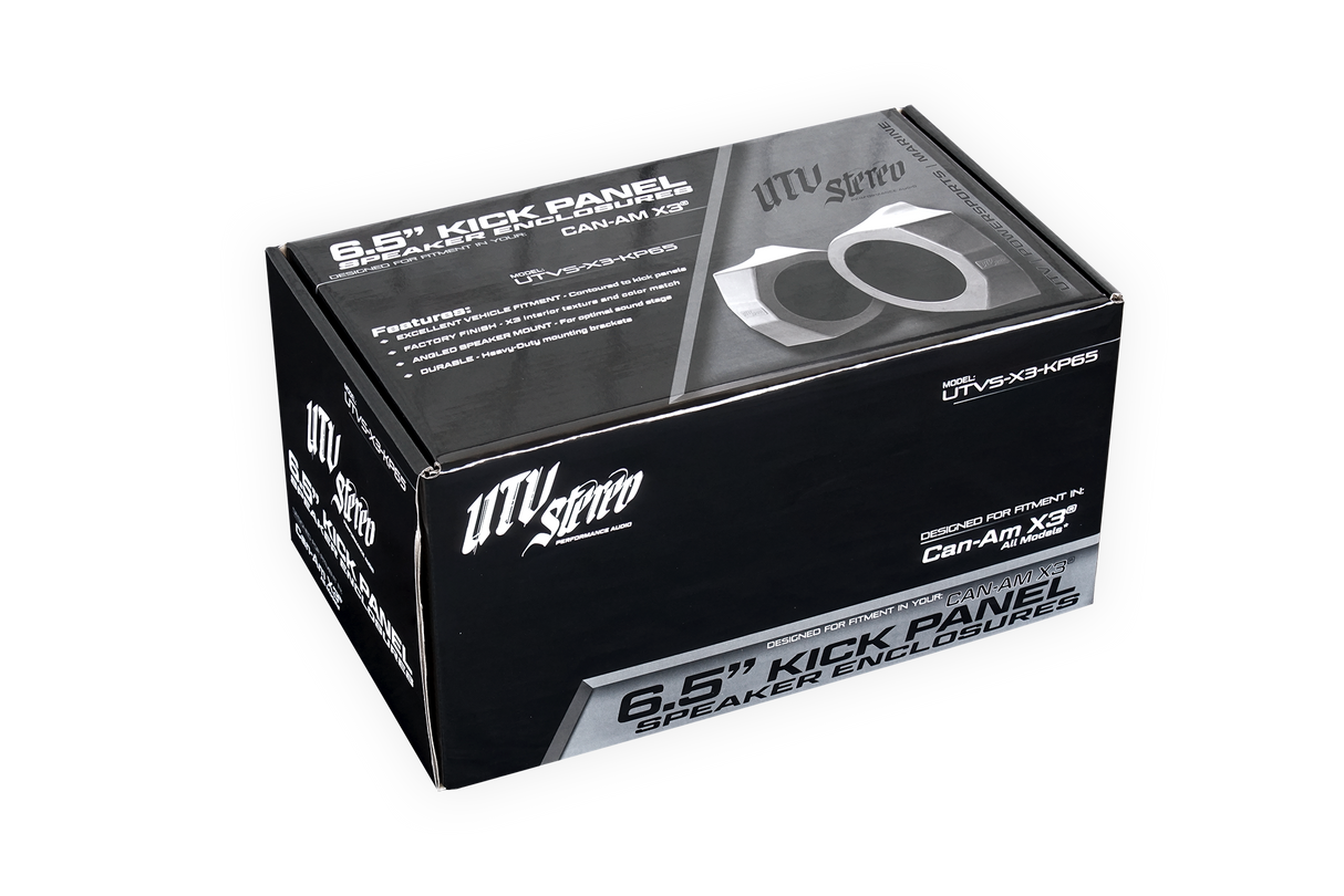 Can-Am® X3 6.5" Kick Panel Speaker Enclosures | UTVS-X3-KP65 UTV Stereo