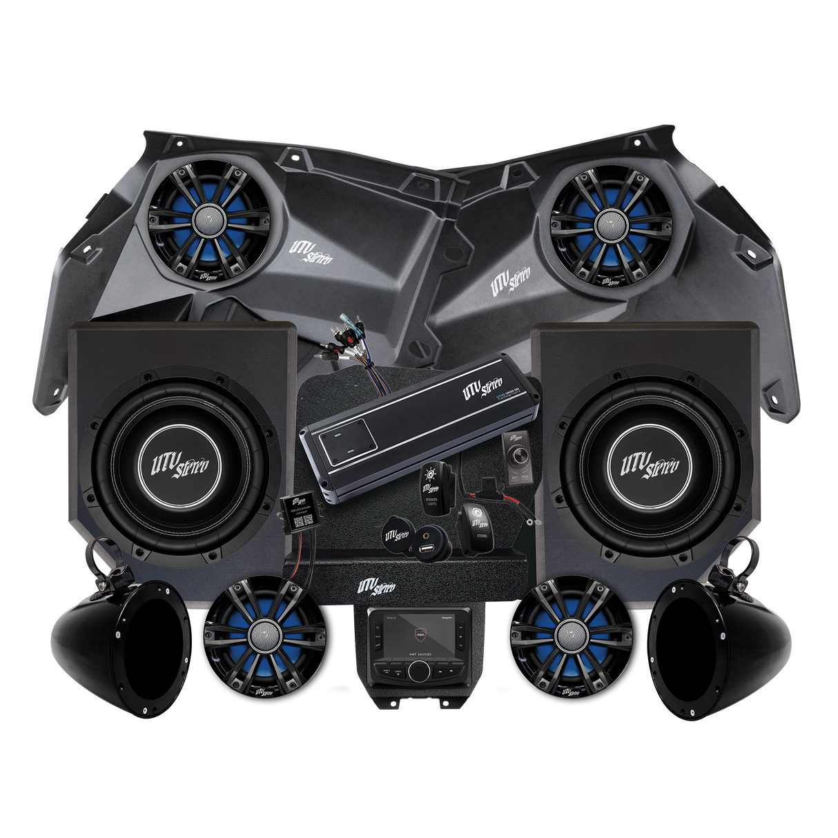 Can-Am® X3 Signature Series Stage 6 Stereo Kit |  UTVS-X3-S6-S UTV Stereo
